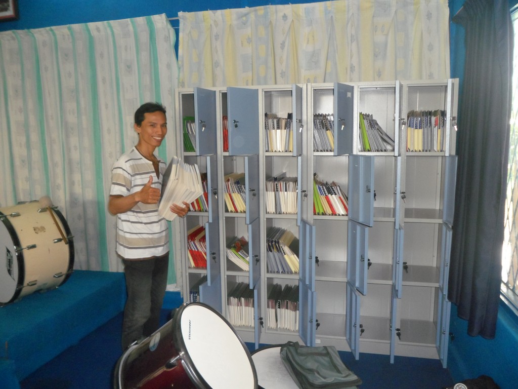 Yunus with new BBJ cupboards