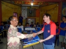 The local chief receives our banner